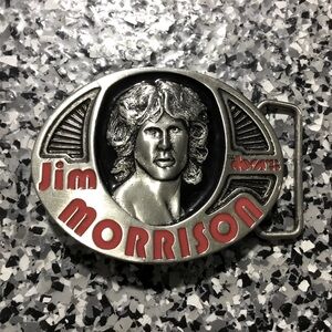 Jim Morrison ✦ The Doors Vintage 90s Unisex Belt Buckle #316